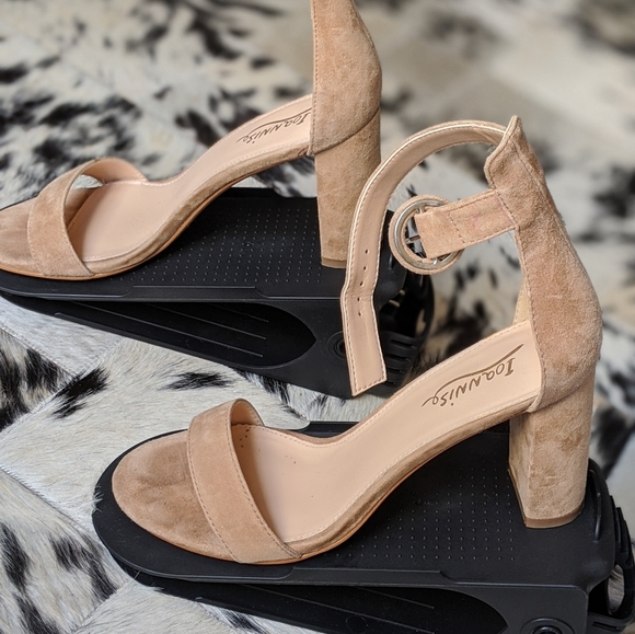 Tan open toe ankle strap sandal - Picture 7 of 7